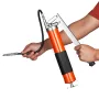 Grease Gun, 10000 PSI High Pressure, Heavy Duty Pistol Grip Grease Gun Kit with 0.4 L Capacity, Includes 46 cm Flex Hose, 1 Exte
