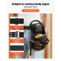 Tool Pouch with Belt, 14 Pockets Professional Tool Belt Pouch for Men, Heavy Duty Detachable Adjustable Utility Work Bag for Ele