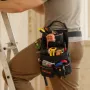 VEVOR Værktøjstaske med bælte, 14 lommer Professionel Værktøjsbæltepose til mænd, Heavy Duty Aftagelig Justerbar Utility Work