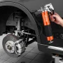 Grease Gun, 8000 PSI, Pistol Grip Grease Gun Kit with 0.4 L Capacity, Includes 46 cm Flex Hose, Double Handle Grease Coupler, Ex