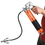 VEVOR Grease Gun, 8000 PSI, Pistol Grip Grease Gun Kit with 0.4 L Capacity, Includes 46 cm Flex Hose, Double Handle Grease Coupl