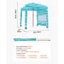 Beach Cabana, 1,83 x 1,83 m strandhytte med sidevæg, UPF 50+