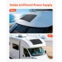 Flexible Solar Panel, 200W Semi-Flexible Bendable Monocrystalline Solar Panel, 21.9% Efficiency Mono Off-Grid Charger with MC4 O