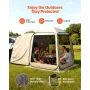 VEVOR Screen House Telt, 1825 x 1825 x 2200 mm, 4-6 personer Pop Up SUV bagklaptelt, bærbart afskærmet i baldakin med bæretaske,