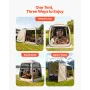 Screen House Tent, 1825 x 1825 x 2200 mm, 4-6 Person Pop Up SUV Tailgate Tent, Portable Screened in Canopy with Carry Bag, Netti