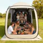 Screen House Tent, 1825 x 1825 x 2200 mm, 4-6 Person Pop Up SUV Tailgate Tent, Portable Screened in Canopy with Carry Bag, Netti