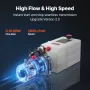 7 L hydraulisk kraftenhed, enkeltvirkende tipvognspumpe, 22 MPa