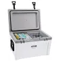 Insulated Portable Cooler, 52 qt, Holds 50 Cans, Ice Retention Hard Cooler with Heavy Duty Handle, Ice Chest Lunch Box for