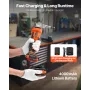Cordless Metal Nibbler, with 20 V 4000 mAh Battery, 2200 RPM Efficient Brushless Motor, Electric Nibbler Metal Cutter with Plast