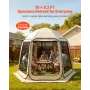 VEVOR Screen House Tent, 3030 x 2650 x 2300 mm, 4-8 Person Pop Up Screen Tent, Portable Screened in Canopy with Carry Bag, Netti