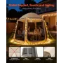 VEVOR Screen House Tent, 3030 x 2650 x 2300 mm, 4-8 Person Pop Up Screen Tent, Portable Screened in Canopy with Carry Bag, Netti