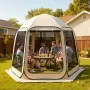 Screen House Telt, 3030 x 2650 x 2300 mm, 4-8 personer Pop Up