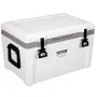 Insulated Portable Cooler, 52 qt, Holds 50 Cans, Ice Retention Hard Cooler with Heavy Duty Handle, Ice Chest Lunch Box for Campi