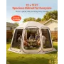 Screen House Telt, 3660 x 3380 x 2300 mm, 10-12 personer Pop Up