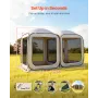 Screen House Tent, 3660 x 1825 x 2200 mm, 2 in 1 Pop Up Screen Tent, Portable Screened in Canopy with Carry Bag, Netting Sides, 
