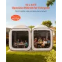 Screen House Telt, 3660 x 1825 x 2200 mm, 2 i 1 Pop Up Screen