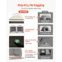 Screen House Tent, 3660 x 1825 x 2200 mm, 2 in 1 Pop Up Screen Tent, Portable Screened in Canopy with Carry Bag, Netting Sides, 