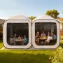 Screen House Tent, 3660 x 1825 x 2200 mm, 2 in 1 Pop Up Screen Tent, Portable Screened in Canopy with Carry Bag, Netting Sides, 