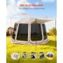 VEVOR Screen House Tent, 3660 x 3380 x 2300 mm, 10-12 Person Pop Up Screen Tent with Extended Awning, Portable Screened in Canop