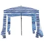 Beach Cabana, 1.83 x 1.83 m Beach Canopy with Side Wall, UPF 50+ Protection Easy Setup Cabana Tent with Sand Pockets, Portable S