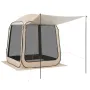 Screen House Tent, 1825 x 1825 x 2200 mm, 4-6 Person Pop Up Screen Tent with Extended Awning, Portable Screened in Canopy with C