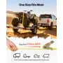 Ratchet Straps, 38.1 mm x 6.1 m, Heavy Duty Tie Down Straps with Double J Hook, 2000 kg Break Strength, Carry Bag, Tie Down Ratc