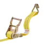 Ratchet Straps, 38.1 mm x 6.1 m, Heavy Duty Tie Down Straps with Double J Hook, 2000 kg Break Strength, Carry Bag, Tie Down Ratc
