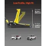 Low Profile Floor Jack, Max 2 Ton Capacity, Steel Racing Floor Jack with Dual Pistons Quick Lift Pump, Heavy-Duty Hydraulic Trol