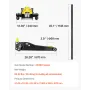 Low Profile Floor Jack, Max 2 Ton Capacity, Steel Racing Floor Jack with Dual Pistons Quick Lift Pump, Heavy-Duty Hydraulic Trol