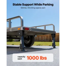 VEVOR Telescoping Stabilizer Jack, 2PCS Telescoping Folding Trailer Jack, Trailer Swing Down Stabilizer Jack for RV Trailer, Sup