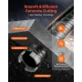 Core Drill Bit, 38 mm Diameter, 241 mm Drilling Depth, M16 Internal Thread, Diamond Dry Coring Bit with 3 Adapters, Pilot Drill 