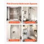 Fixed Glass Brusepanel, 864 x 1870 mm Semi-Framed Fixed Shower