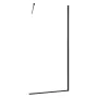 Fixed Glass Shower Panel, 864 x 1870 mm Semi-Framed Fixed Shower Screen, 8 mm Thick Clear Tempered Glass Door with Bottom Seal S