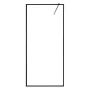 Fixed Glass Shower Panel, 864 x 1870 mm Full-Framed Fixed Shower Screen, 8 mm Thick Clear Tempered Glass Door with Bottom Seal S