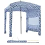 Beach Cabana, 1,83 x 1,83 m strandhytte med sidevæg, UPF 50+