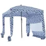 Beach Cabana, 1,83 x 1,83 m strandhytte med sidevæg, UPF 50+