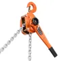 VEVOR Manual Lever Chain Hoist, 3T 3000KG Capacity Heavy Duty Come Along, 6M Lift G80 Alloy Steel Chain With Dual Pawl Mechanica