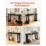 118 cm Console Table, Modern Desk Behind the Couch, Wooden Rectangle Entrance Desk, Narrow Long Sofa Table Accent Stand for Hall