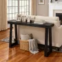 118 cm Console Table, Modern Desk Behind the Couch, Wooden Rectangle Entrance Desk, Narrow Long Sofa Table Accent Stand for Hall
