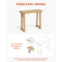 91.5 cm Console Table, Modern Desk Behind the Couch, Wooden Rectangle Entrance Desk, Narrow Long Sofa Table Accent Stand, Ideal 