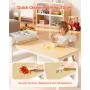 Kids Art Table and Chair Set, Toddler Craft Table with 3 Tiers Storage Cabinet, Wooden Kids Activity Play Desk with 2 Chairs, Ar