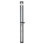 35L Solar Heated Shower, 195cm Showerhead Height Outdoor Shower, with Foot Faucet & Soap Box Rack, Hot & Cold Water Adjustment, 