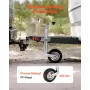 trailerdonkraft med hjul, 150 kg belastningskapacitet, tunge