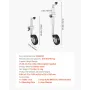 VEVOR Trailer Jack with Wheel, 150 kg Load Capacity, Heavy Duty Bolt-on Trailer Tongue Jack with Single Wheel & Ergonomic Handle