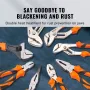 Pliers Set, 8-Piece, High Carbon Steel, 30.5cm/25.4cm/20.3cm Groove Joint Pliers, 20.3cm Linesman's Pliers, 15.2cm Slip Joint Pl