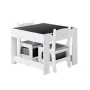VEVOR Kids Table and 2 Chairs Set, Toddler Table and Chair Set with Storage Space under the Table, Cloth Storage Box under the C