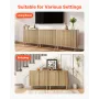 Kaffebarskab, Mid Century riflet sofabord med 2-lags