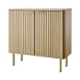 Kaffebarskab, Mid Century riflet sofabord med 2-lags