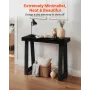91.5 cm Console Table, Modern Desk Behind the Couch, Wooden Rectangle Entrance Desk, Narrow Long Sofa Table Accent Stand, Ideal 