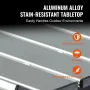 Folding Camping Table, Outdoor Portable Side Tables, Lightweight Fold Up Table, Aluminum Ultra Compact Work Table with Carry Bag